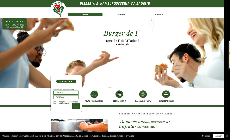 Dvicio Pizzería: Pizzería con estilo propio y sistema de compra online. Un diseño que costó alejar de lo típico de este tipo de negocios y que ha sido todo un acierto.