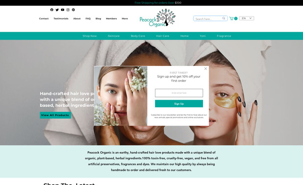 PEACOCK ORGANIC: This is an ecommerce website with variety of products. I ensured the categories are well setup for each products and made sure it has easy accessibility