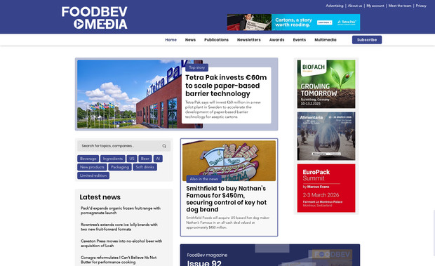 FoodBev Media: The design and custom menu with listing page is included in this website. The custom menu is created and a listing page for the items to display. Also there are different kind of filters on the same page. 