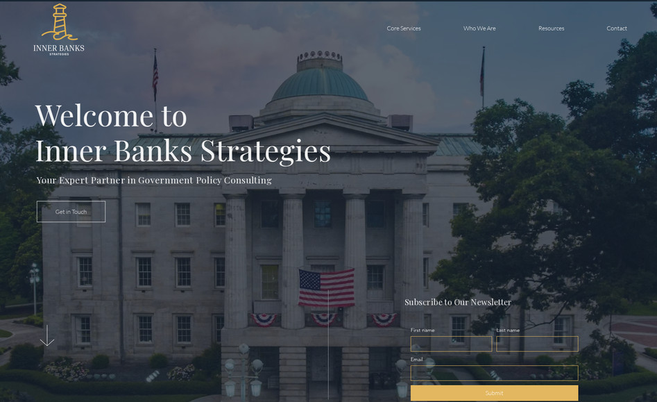 Inner Banks Strategies: iCreate collaborated with Inner Banks Strategies, a government relations and economic development firm, to design a professional website that reflects their expertise and credibility in the advocacy space. The site highlights their services, leadership, and track record, positioning the firm as a trusted partner for businesses and organizations navigating complex policy environments.

Beyond the website launch, iCreate continues to provide business development and marketing assistance, supporting the firm with branding, digital strategy, and outreach materials. Our ongoing partnership ensures Inner Banks Strategies has the tools to expand its influence, attract new clients, and communicate its impact effectively.

This project illustrates iCreate’s role as more than a web design agency; we serve as a long-term growth partner, combining digital presence with marketing and business development support.