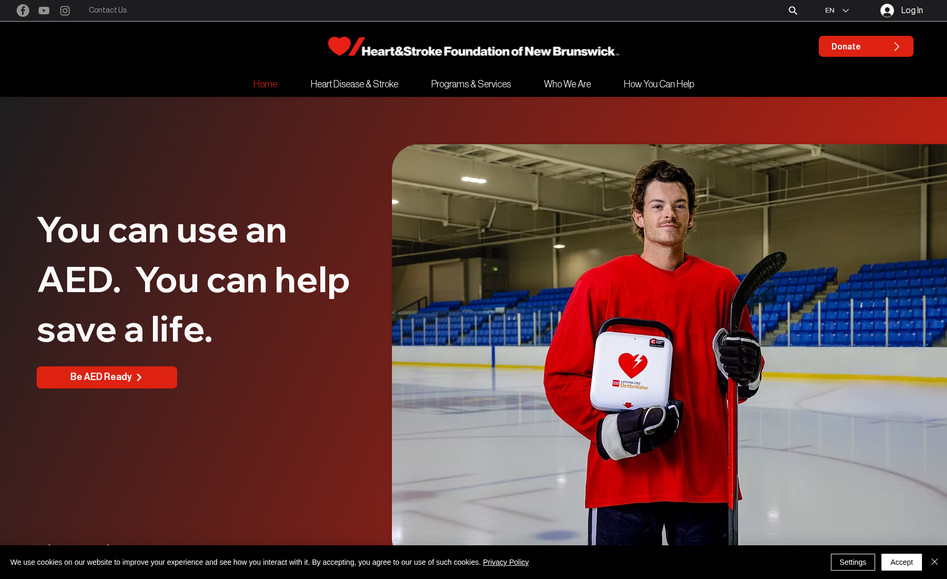 Heart & Stroke NB: Originally spread across multiple sites, we helped this large organization consolidate everything into one powerful hub. Now, customer management, email marketing, and site content can be shared across all departments with ease. Custom permission levels allow different team members to manage specific sections based on their roles. An advanced membership section. Custom customer journeys. Integrated third party apps. This site has it all.