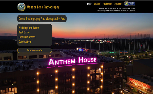 Wander Lens Photo: Reworked existing design to be consistent and user-friendly. Added content. Edited graphics in Photoshop.