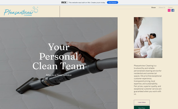 Pleasantview Cleanin: Integrated ZenMaid Booking Form