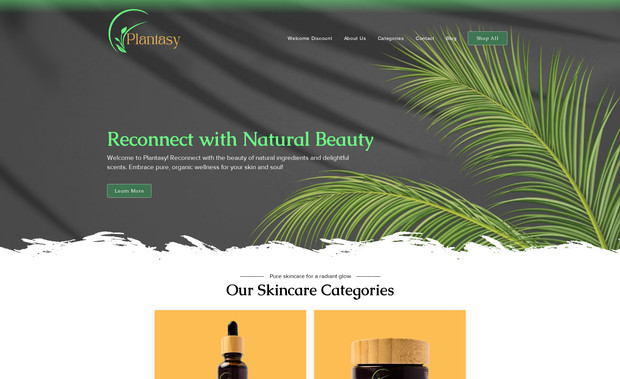 Plantasy: Complete redesign of the website. 