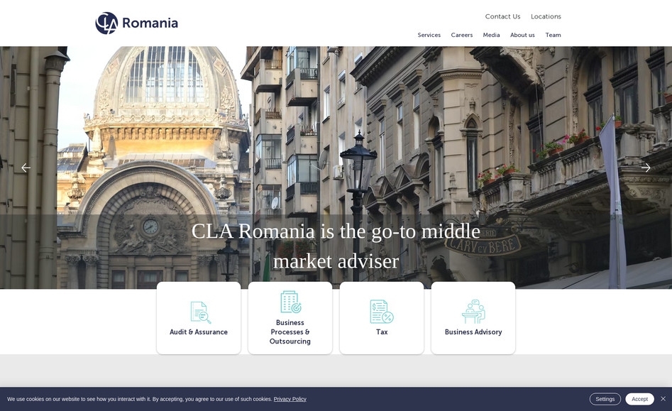 CLA Romania: Designed and developed the site from scratch