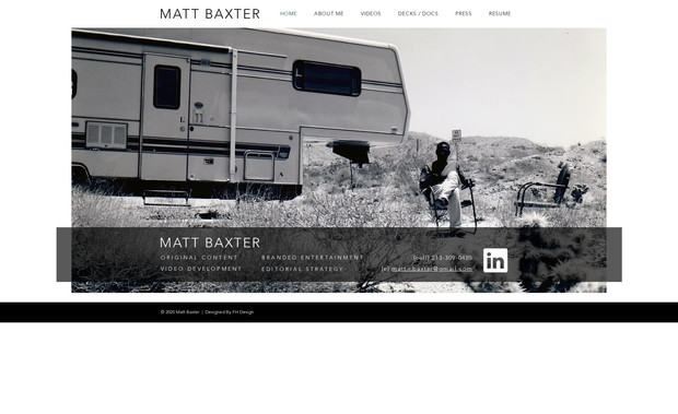 Baxter Portfolio: Redesigned an existing site and built custom CMS collections to showcase recent work, with SEO enhancements including image alt text and optimized metadata.