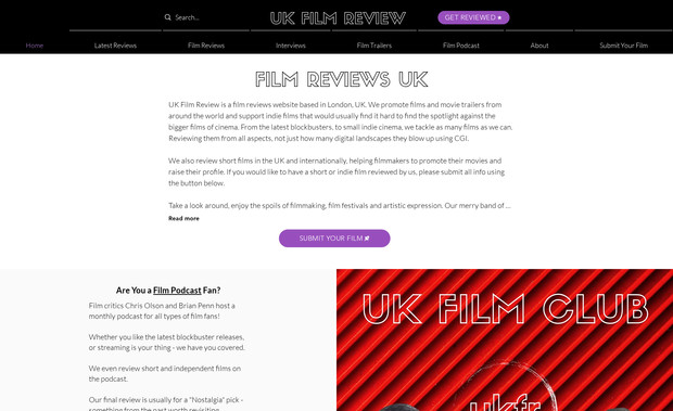 UK Film Review: Our biggest client, and biggest website, along with a national and international SEO campaign. This website has massive traffic, eCommerce, CMS, video content and more. We also care for their social media management and ad campaigns. 