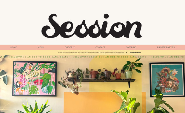Session: Client wanted a website for their restaurant that matched their branding and vibe.
