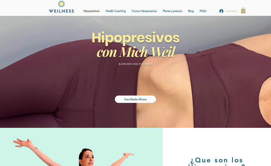 WEILNESS : Sitio WEB FIT de venta de Cursos online