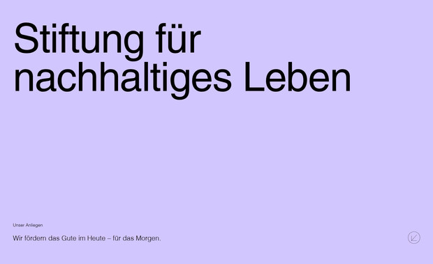 Stiftung für nachhaltiges Leben: 