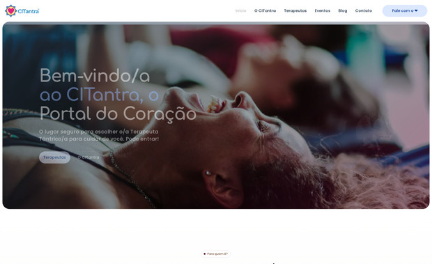 CITantra: Criação do website e seu banco de dados e filtros para o cliente encontrar o terapeuta que atua próximo da sua localização. 