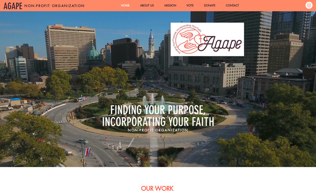 Agape Non-Profit : Love this motion header!