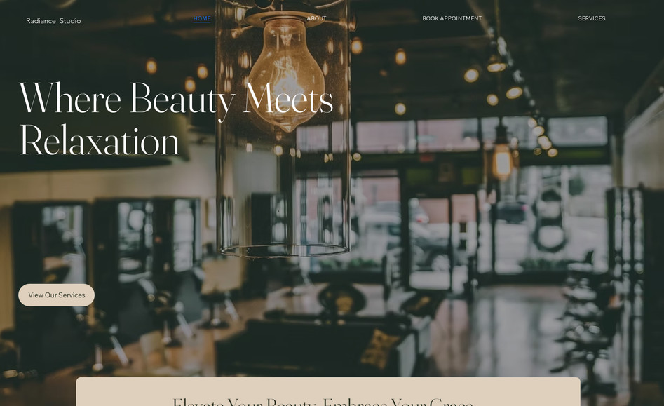 Radiance Studio: I designed and developed the Radiance Studio website using Wix, transforming the beauty and aesthetics brand into a polished, client-centric digital experience. The layout prioritizes Radiance’s signature services—skin treatments, makeup, bridal essentials—through visually striking, full-width banners and gallery showcases that reflect their premium offerings. I structured a seamless navigation flow that guides users from service exploration to booking, incorporating clear calls to action and an integrated appointment form to enhance conversion. A cohesive visual identity was created using a refined color scheme and elegant typography, reinforcing the brand’s upscale appeal. I ensured the site is fully responsive and performs well on mobile and desktop. This project showcases my ability to translate a beauty brand’s vision into a functional, engaging, and aesthetically pleasing digital platform.