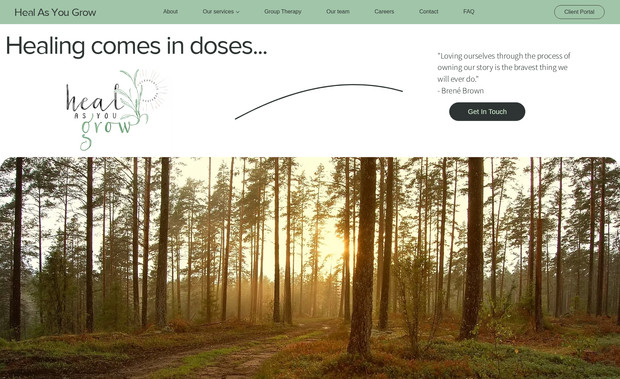 Heal As You Grow: This project involves redesigning and migrating the client's existing website from the WIX Editor to WIX Studio, enhancing the overall user experience, design aesthetics, and functionality. Over the past 12 months, we have also implemented a comprehensive digital marketing strategy to grow the client's online presence, which includes SEO optimization, reporting and analytics, optimizing back-end CRM, and more. The ongoing goal is to continue improving the website and driving traffic to support the client’s growth.