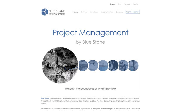 Blue Stone Management: This was a large project from WIX Marketplace with 20+ pages and multiple galleries. We were tasked with rebuilding this site from its old provider on Wordpress while making several design and functional improvements. 