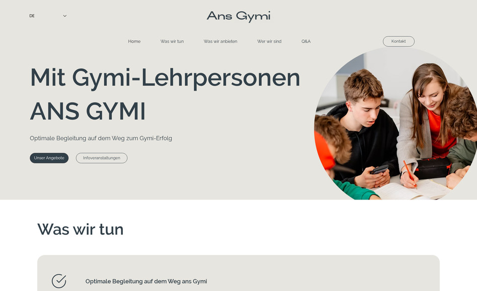 Ans Gymi: Full Website Design & Build