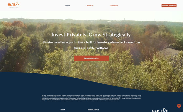 Madison Investing: Website Development, Custom Tools, Coding, Copywriting, Graphic Design, Content Sourcing, Mobile Website Optimization, Search Engine Optimization and Google Services Implementation