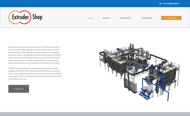 Extruder Shop: Extruder Shop are European agents for the excellent CFAM Technologies range of extrusion plants, twin screw extruders, lab extruders, forming extruders, ...