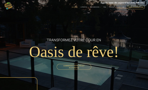 Restaure Ta Cour!: Designed and developed a fully responsive visual website from scratch, featuring custom animations and parallax effects throughout the site.