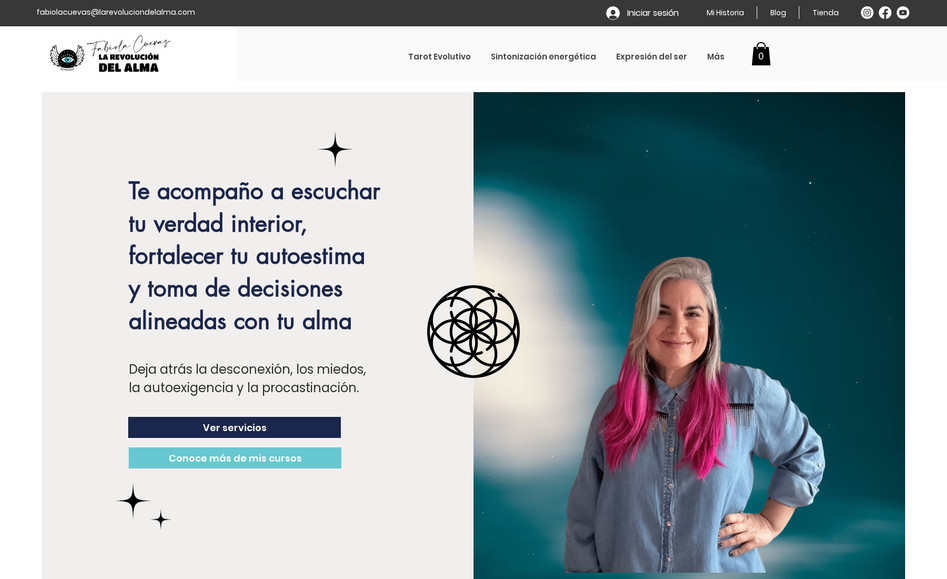 Revolucion del Alma: Este es una proyecto que armamos con Fabiola Cuevas Tarot para potenciar su nueva marca.