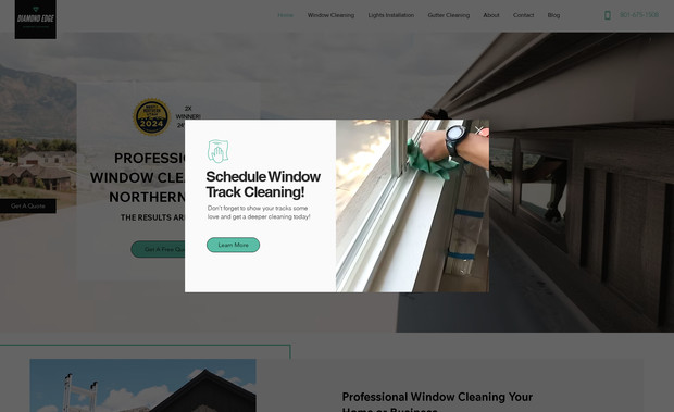 Diamond Edge Window: Diamond Edge Window Cleaning is a local window washing service business that also includes lighting and gutter cleaning. The brand needed a professional website that felt trustworthy, approachable, and educational.
What We Did:
Soft, parent-friendly Website Design
SEO Structure & Keyword Foundation
Email System Setup & Launch Support
Digital Strategy Consulting