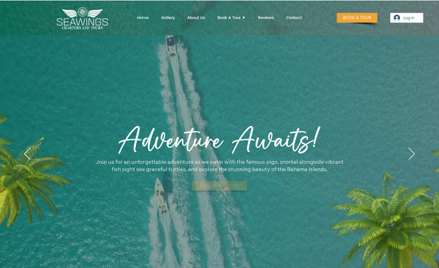 Seawings Charters: We successfully created a website for a boat tour and charter company that is based in the Bahamaas.
