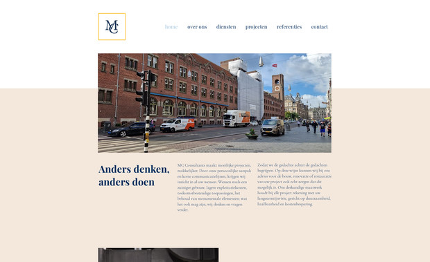 MC Consultants: Webdesign and development of 6 pages

For this project I put together and managed a team with a photographer and copywriter. I added a typography elements to complete the branding. I designed and developed a website of 6 pages.