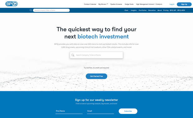 BiopharmIQ by Amp: Online Investment Community with pay wall to allow limited trail on a number of page per day