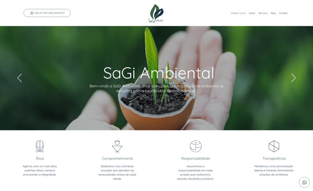 Sagi Ambiental: Wix Editor