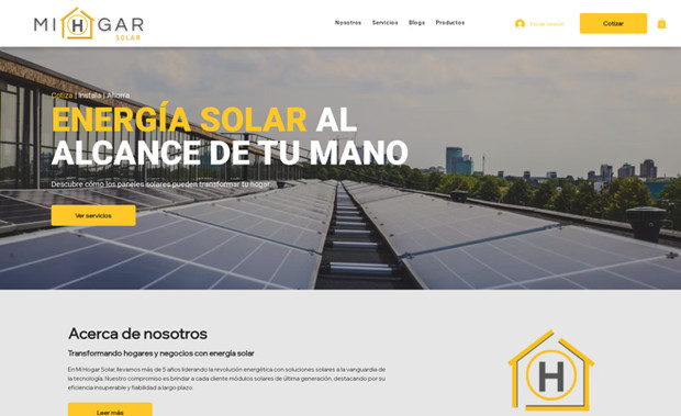 Mi Casa Hogar: Desarrollo Website