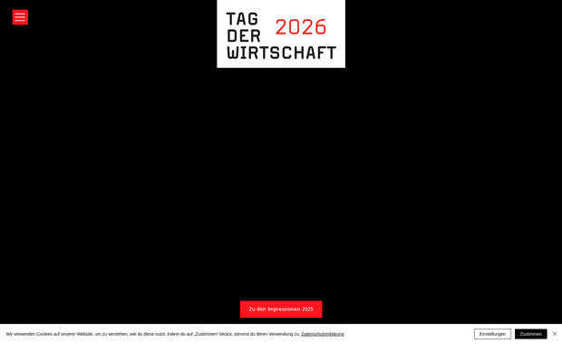 Tag der Wirtschaft: Website für den Event «Tag der Wirtschaft» in Basel.
