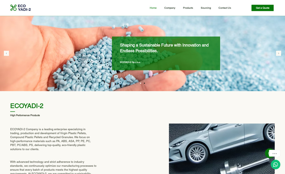 ECOYADI-2: 客户所在行业是PP，PE 绿色回收行业，协助客户设计LOGO以及品牌定位