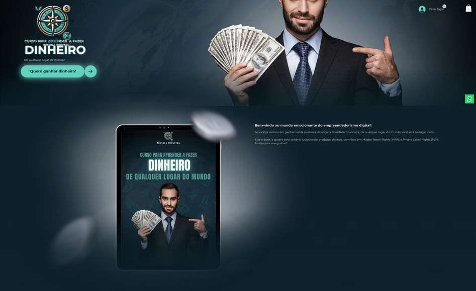 Bussóla 24 horas: Website for selling e-books.