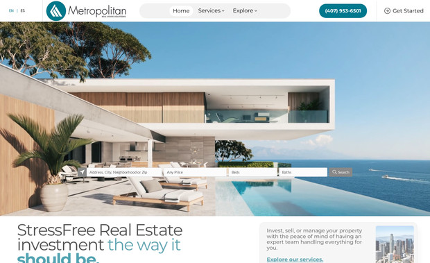 Metropolitan: Real Estate Website 