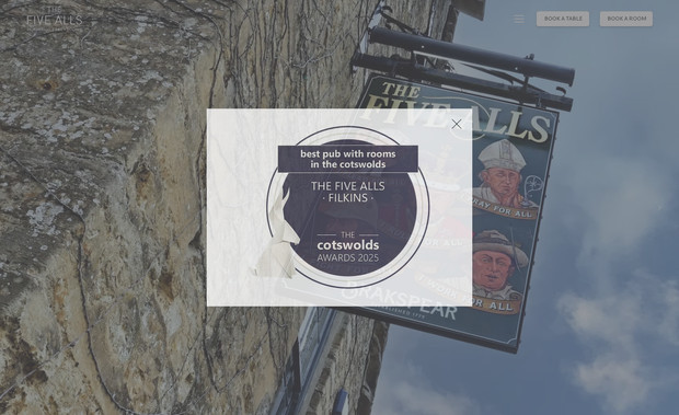 The Five Alls: The client wanted a fresh website that they could manage their content, such as menu changes and special events. With links to their specialist room & table reservation booking systems, the pub is now completely independent and can react quickly to the demands of a modern pub and restaurant.