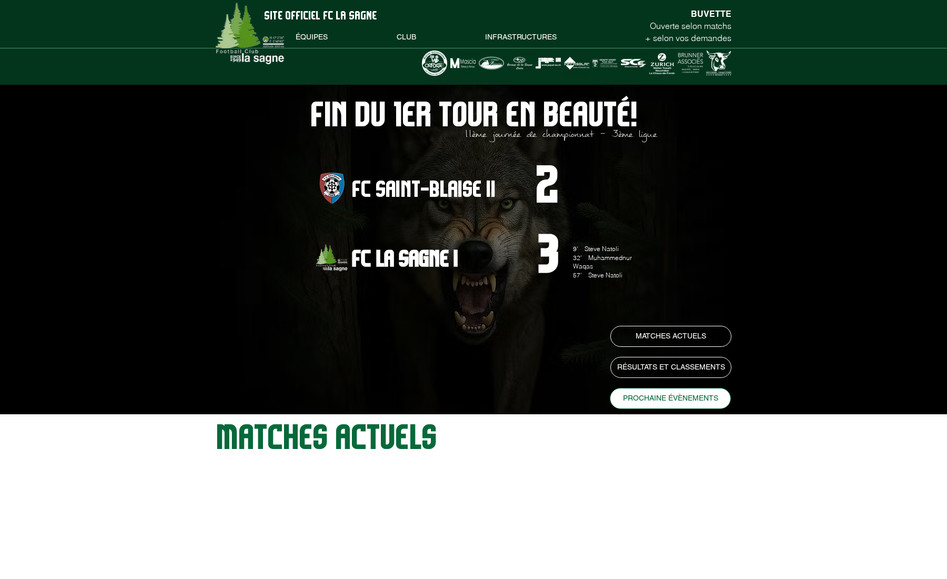 FC La Sagne: Création de site internet