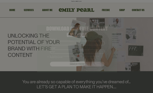 EMILY PEARL: Full Website Design & Build