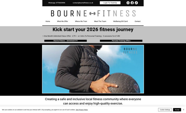New Bourne Fitness : helped the client within various areas of this site.