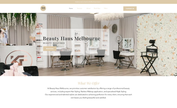 KF Hair & Makeup: I was responsible for the complete design and layout of the website, ensuring a modern, user-friendly, and responsive interface tailored to the client's brand and objectives. In addition to the visual structure, I also created all website content — crafting clear, engaging, and SEO-friendly copy to effectively communicate the client’s message and services. Beyond the design and content work, I assisted in connecting the domain and setting up a professional business email, ensuring the entire online presence was fully functional and seamlessly launched.