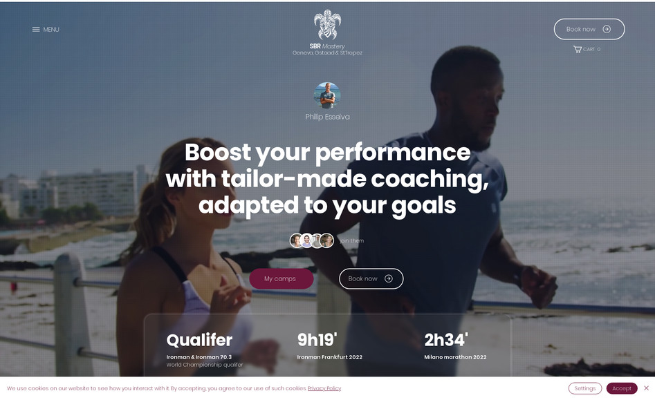 SBR Mastery: Site e-commerce coach sportif premium