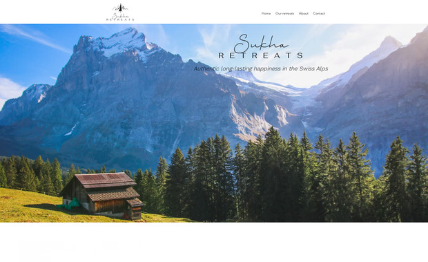 Sukha R by Helloweb: Création de ce siteweb e-shop de vente de retraites Yoga dans les Alpes Suisse avec ma super cliente Christina.