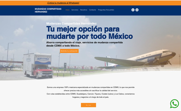 Mudanzas Compartidas: Rediseño del Sitio Web