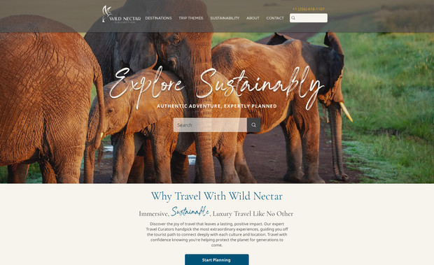 Wild Nectar: Immersive, Sustainable, Luxury Travel Like No Other 

Discover the joy of travel that leaves a lasting, positive impact. Our expert Travel Curators handpick the most extraordinary experiences, guiding you off the tourist path to connect deeply with each culture and location. Travel with confidence knowing you’re helping protect the planet for generations to com