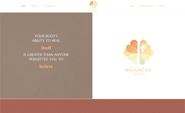 Bodytalk: Full website design 