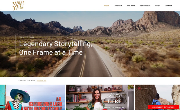 Wild Yeti Films: At the heart of every great adventure, every powerful brand, and every human connection lies a story waiting to be told. At Wild Yeti Films, we live to discover it and tell it.

​

We are an elite production company specializing in the art of narrative. We craft unforgettable stories that captivate, inspire, and move audiences. Our work is built on a simple philosophy: a powerful story, brought to life with breathtaking visuals, is the most effective way to make an impact.