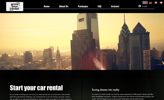 Grow your Rental: Für Grow your Rental haben wir eine moderne Website erstellt, die speziell auf Autovermietungen ausgerichtet ist. Ziel war es, eine Plattform zu schaffen, die Unternehmen im Vermietungsbereich professionell präsentiert und gleichzeitig potenziellen Kunden eine einfache Möglichkeit zur Anfrage bietet.

Umgesetzte Funktionen und Inhalte:

Startseite mit klarer Botschaft und modernem Design
Informationsseiten für Dienstleistungen und Unternehmensprofil
Integration einer Fahrzeugübersicht mit Beschreibungen und Bildern
Kontaktseite mit Formular und allen relevanten Informationen
Responsives Design für optimale Darstellung auf allen Geräten
SEO-Optimierung für bessere Sichtbarkeit bei Google
Struktur für spätere Erweiterungen und zusätzliche Funktionen

Die Website verbindet ein modernes Erscheinungsbild mit einer klaren Struktur. Autovermieter können sich professionell präsentieren, während Kunden schnell die wichtigsten Informationen finden und unkompliziert Kontakt aufnehmen.

For Grow your Rental, we created a modern website tailored to the car rental industry. The goal was to provide a platform that professionally presents rental businesses while giving potential clients an easy way to inquire.

Implemented features and content:

Homepage with a clear message and modern design
Information pages for services and company profile
Integration of a vehicle overview with descriptions and images
Contact page with form and all relevant details
Responsive design for seamless display across all devices
SEO optimization for improved Google visibility
Structure prepared for future expansions and additional features

The website combines a modern look with clear navigation. Rental companies can present themselves professionally, while clients can easily find key information and get in touch without effort.