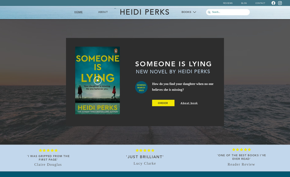Heidi Perks Author : A book promotion and online library for an award-winning author of crime thrillers.
