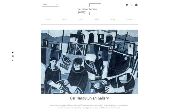 Der Haroutunian: Raffi (owner) wanted a clean and modern looking online gallery to sell fine art to art collectors. The logo was also designed by Curious Fish Websites and fulfils the minimalist look Raffi wanted.
It was essential that the site was mobile-friendly, that it could have different sections like &amp;#39;Just In&amp;#39; and be easily updatable from his user dashboard. 
We used a chatbot linked to his mobile so he can convert questions to sales from anywhere in the county.
He&amp;#39;s also loving the Blog facility which integrates with and auto-updates social media so he can keep subscribers up to date with new works.