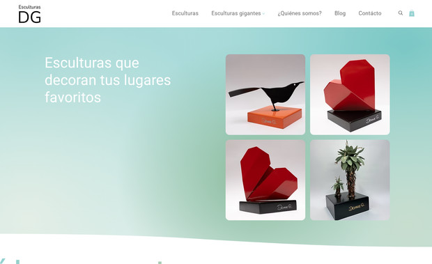 Esculturas DG: Die Website bietet eine interaktive und benutzerfreundliche Umgebung, die es ermöglicht, die Skulpturen in verschiedenen Ansichten und auf allen Geräten optimal zu präsentieren.
 Wir haben auch eine Migration von Wix zu Wix Studio durchgeführt, um noch mehr Kontrolle über Design und Features zu erhalten und gleichzeitig die Website mit den neuesten Technologien auf dem Markt auszurüsten.
Der Fokus liegt auf der Präsentation von Kunstwerken, wobei die Skulpturen im Mittelpunkt stehen.
Als lokale Künstler möchten wir eine Plattform schaffen, die die Kunstwerke nicht nur ausstellt, sondern auch eine emotionale Verbindung zwischen dem Kunstwerk und den Besuchern herstellt.