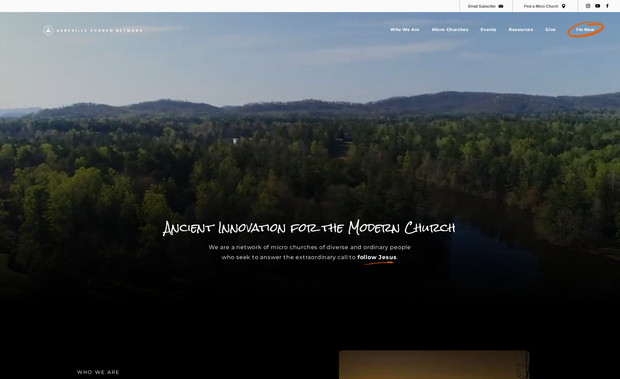 Asheville Church Network: Responsive web design, SEO, hosting, maintenance & management